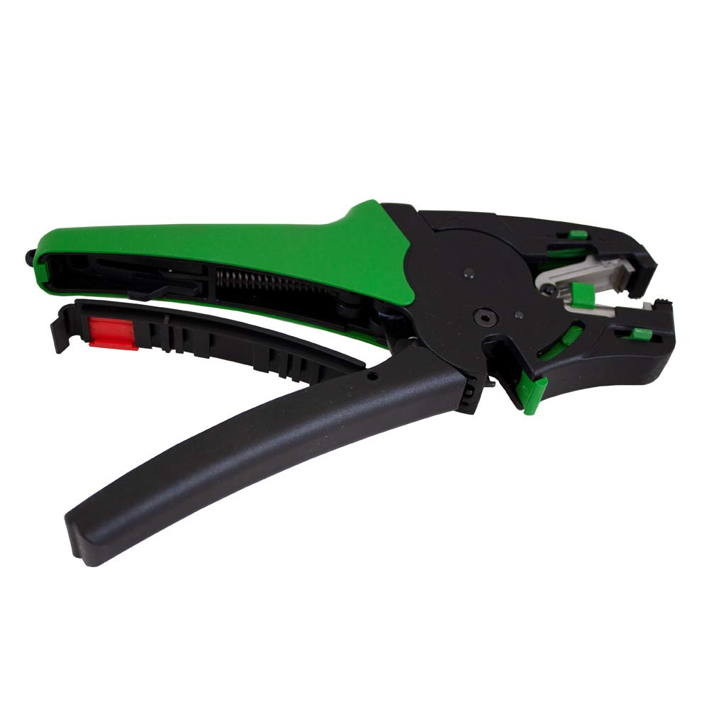 206-1125 | WAGO Quickstrip Vario Wire Stripper| Integrated Wire Cutter | 32-6 AWG | [Pack of 1],Green/Black - Image 8