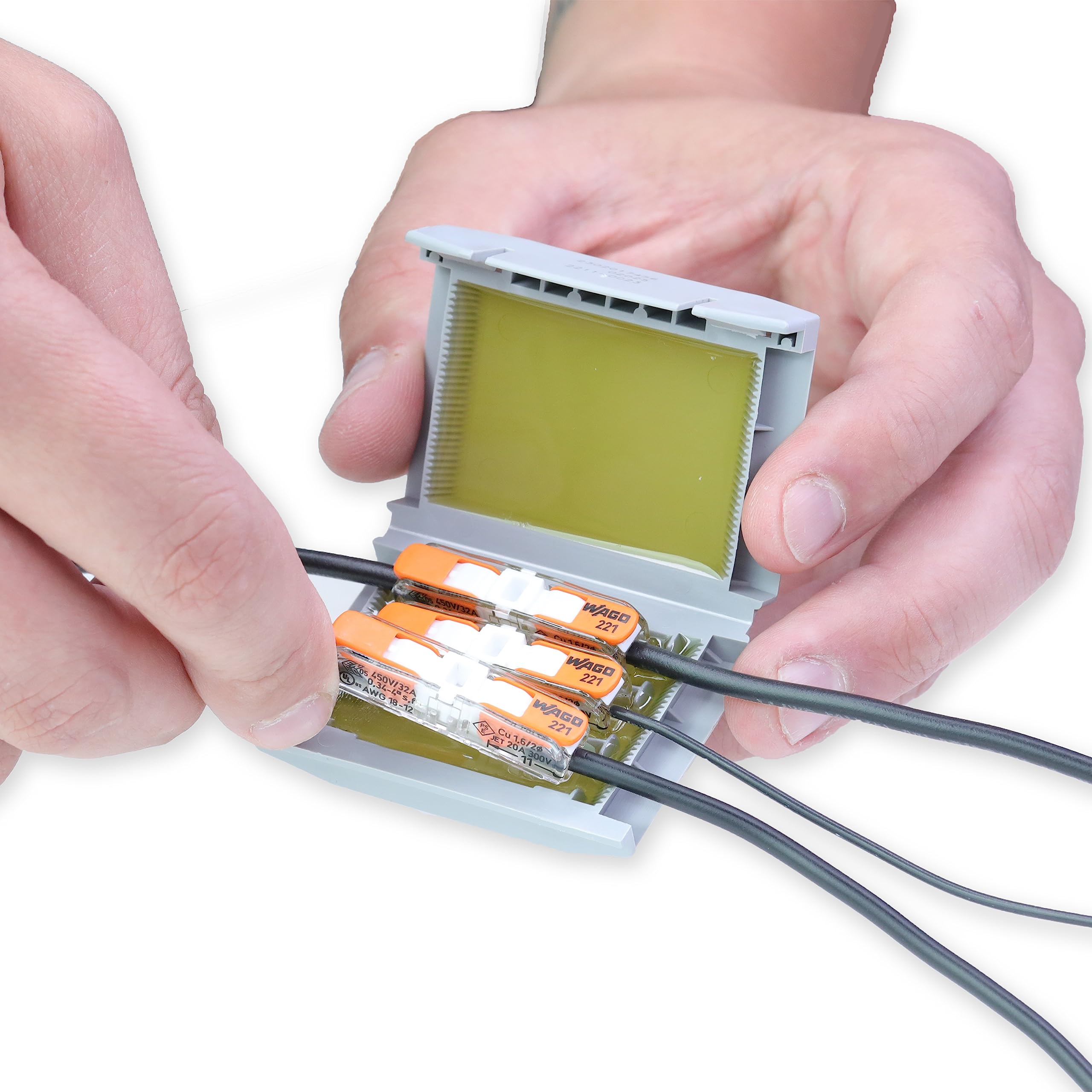 207-1373 | WAGO Gelbox for 221 Inline | Moisture Protection | IPX8-certified | Gray, Label-Free housing | Medium | [Box of 4 Pieces] - Image 5