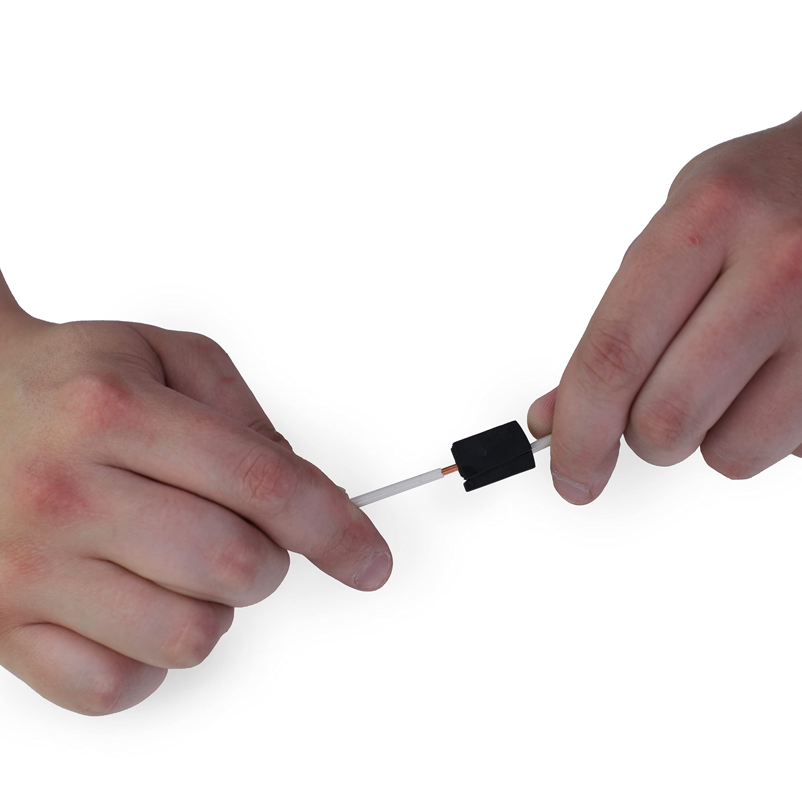 224-104 | WAGO Lighting Fixture Connector | 1-Pole Inline Connector; 2 Connection Points | for Solid, Stranded, or fine-Stranded Conductors | Black | [Box of 100 Pieces] - Image 4