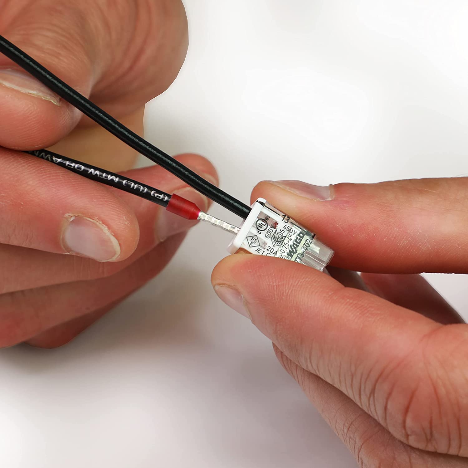 2773-402 | WAGO Wall-Nuts® PUSHWIRE® Splicing Connector | for Solid and Stranded Conductors | 2-Conductor | White Cover | [Box of 120 Pieces] - Image 3