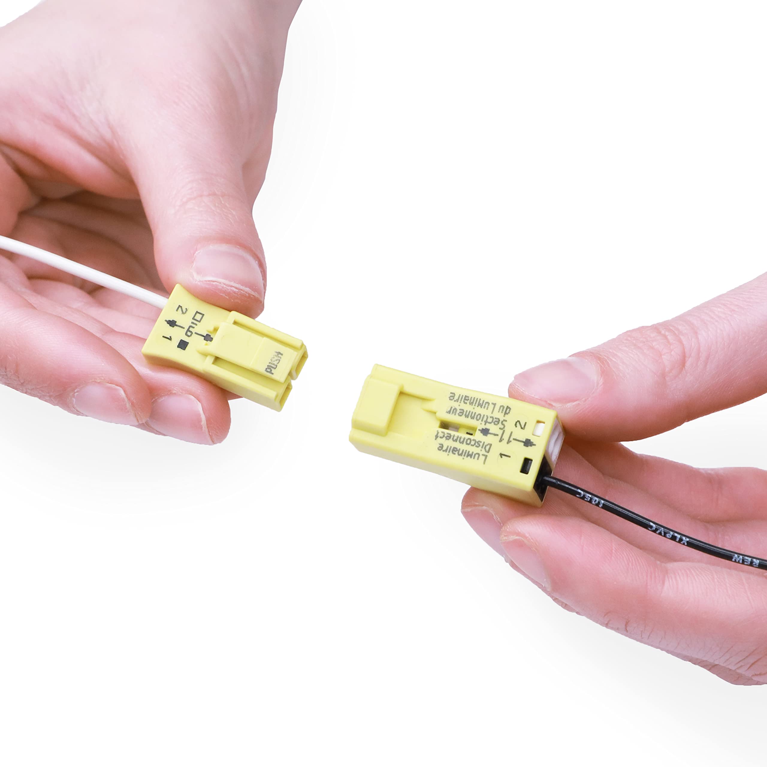 873-902 | WAGO Luminaire Disconnect Connector | 2-Pole Connector | Yellow | [Bag of 5,000 Pieces] - Image 5