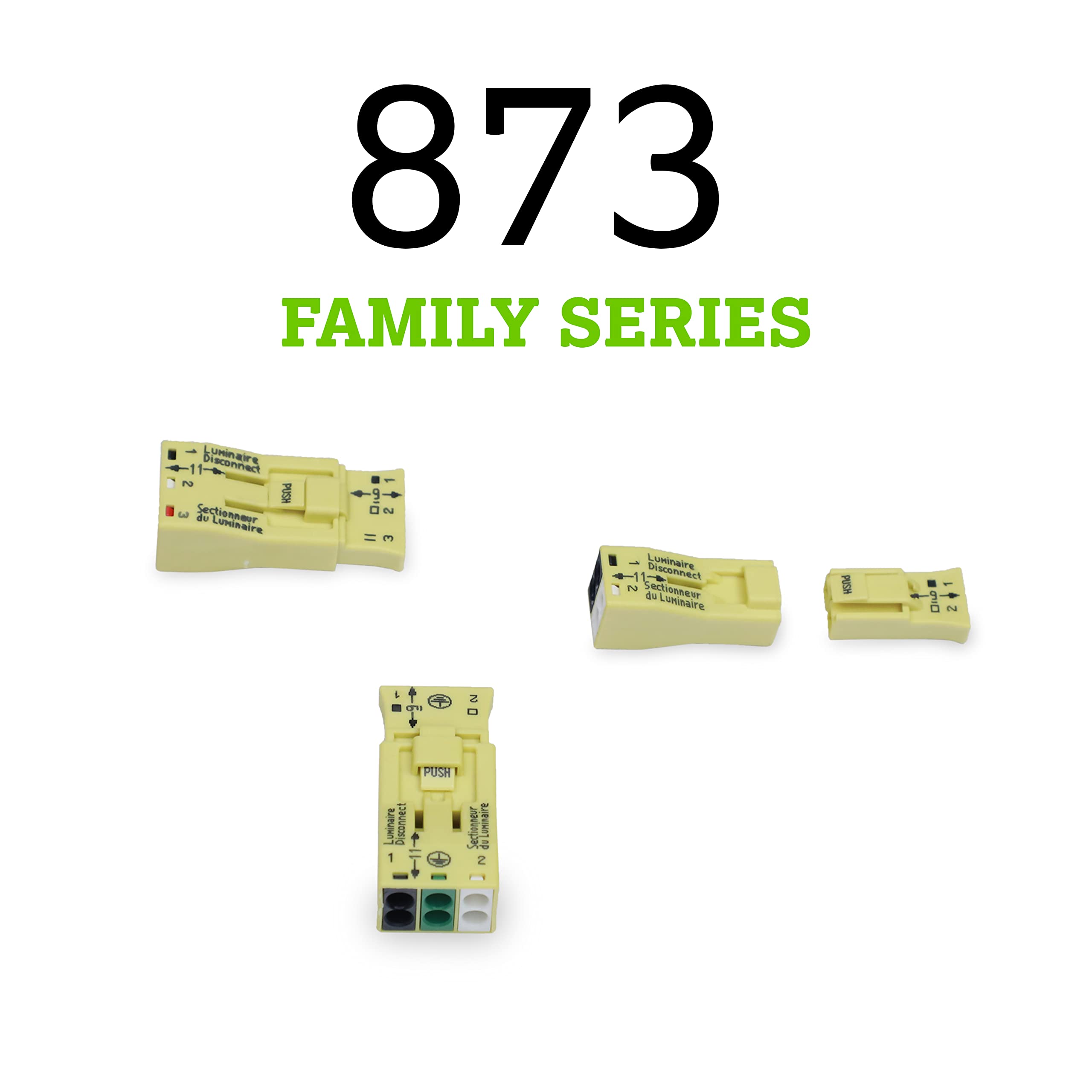 873-902 | WAGO Luminaire Disconnect Connector | 2-Pole Connector | Yellow | [Bag of 5,000 Pieces] - Image 6