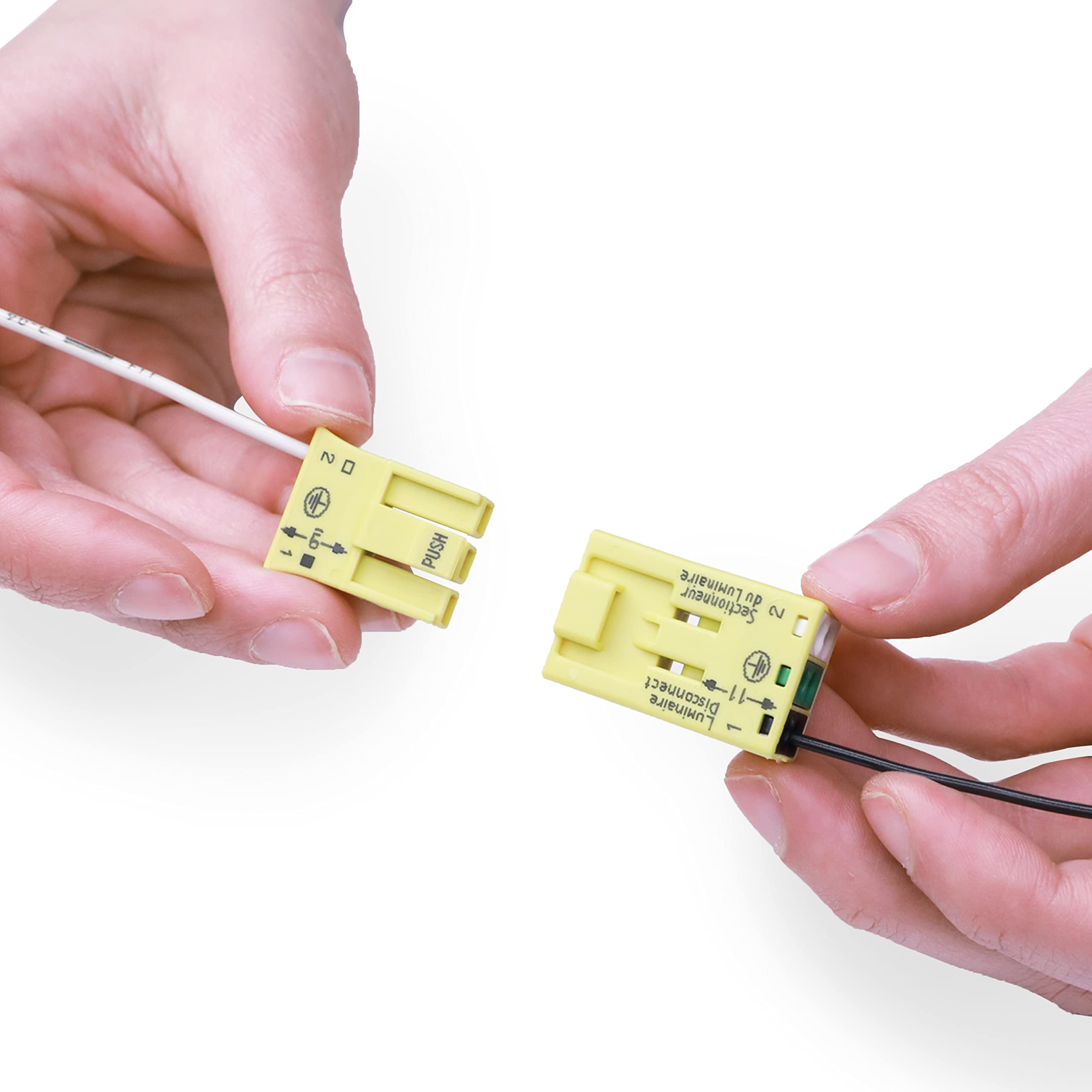 873-953 | WAGO Luminaire Disconnect Connector | 3-Pole Connector | with “Make First/Break Last” Ground Circuit | Yellow | [Bag of 500 Pieces] - Image 5