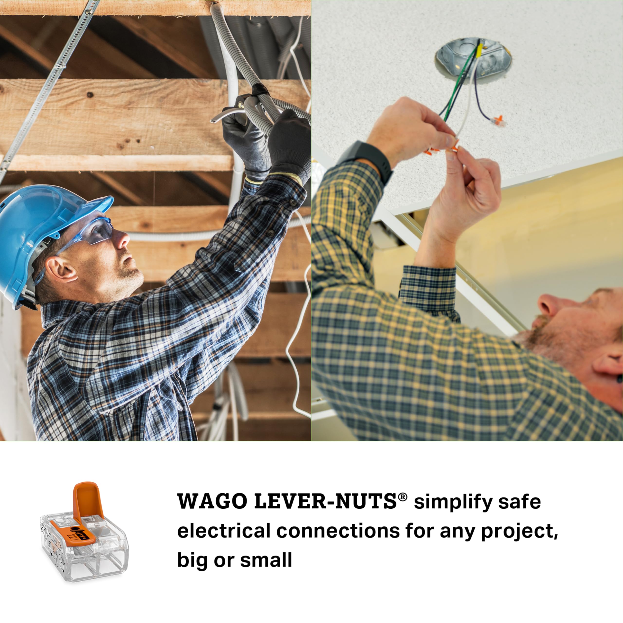 WAGO 221-412 Lever-Nuts - 2-Conductor Compact Splicing Connectors (Pack of 10) - Image 4