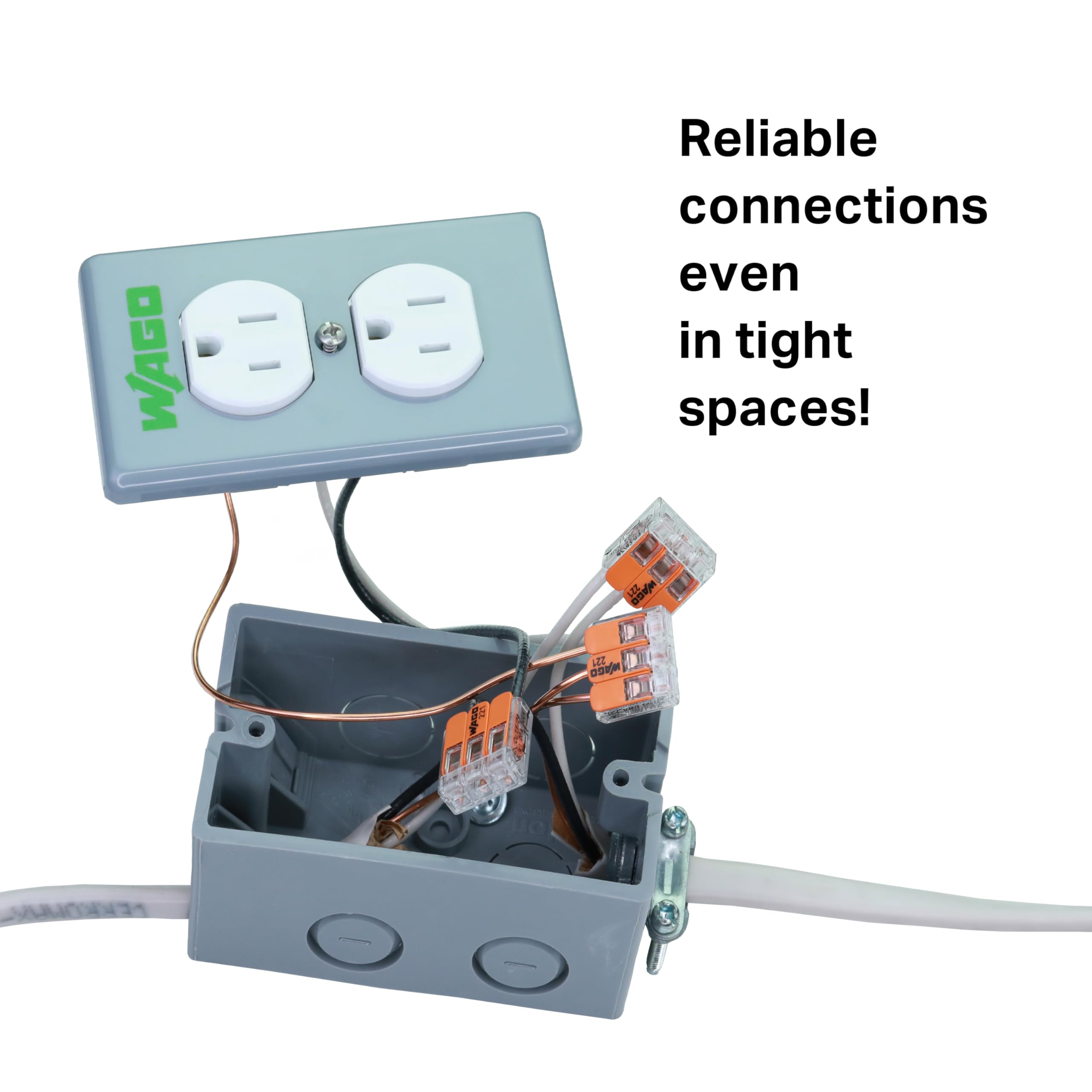 WAGO 221-412 Lever-Nuts - 2-Conductor Compact Splicing Connectors (Pack of 10) - Image 8
