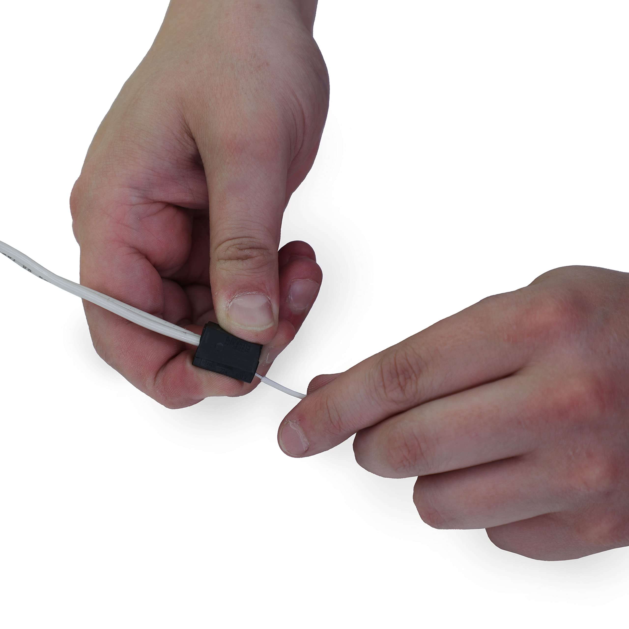 WAGO 224-114 Lighting Fixture Connector | 1-Pole Inline Connector; 3 Connection Points | for Solid, Stranded, or fine-Stranded Conductors | Black | [Box of 100 Pieces] - Image 4