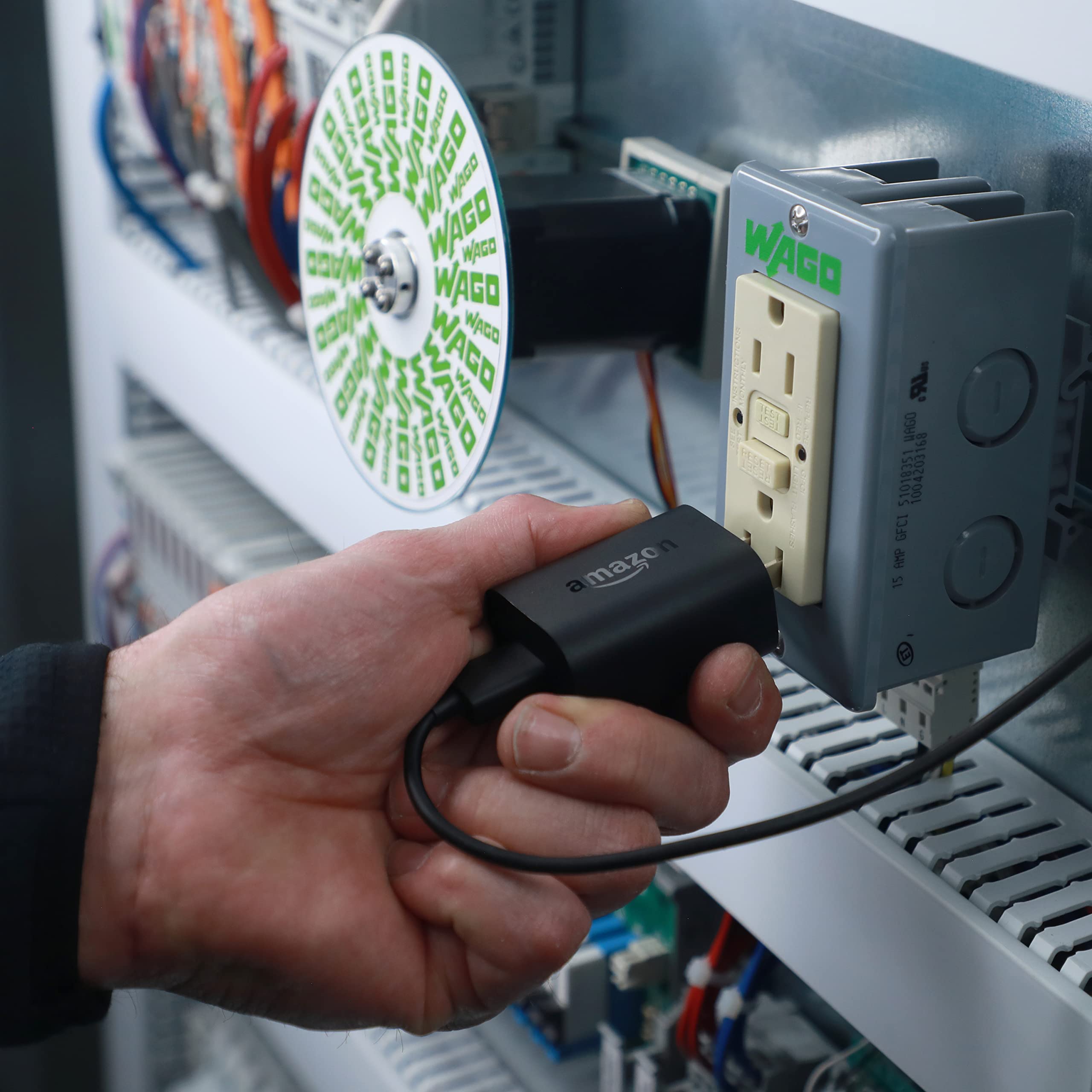 WAGO CPO Series | GFCI Duplex Outlet | Pluggable MCS Connector | 125 VAC | 15 A | [Single Unit] - Image 4